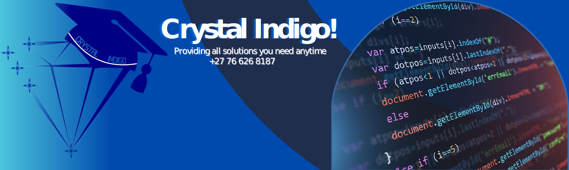 Crystal indigo cover
